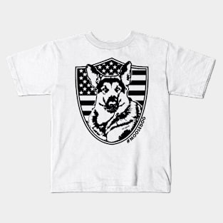 Star Spangled Moosedog (double sided T-shirt) Kids T-Shirt